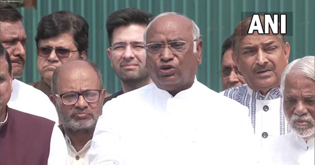 Mikes switched off in Parliament whenever we raise Adani issue, says Congress President Mallikarjun Kharge